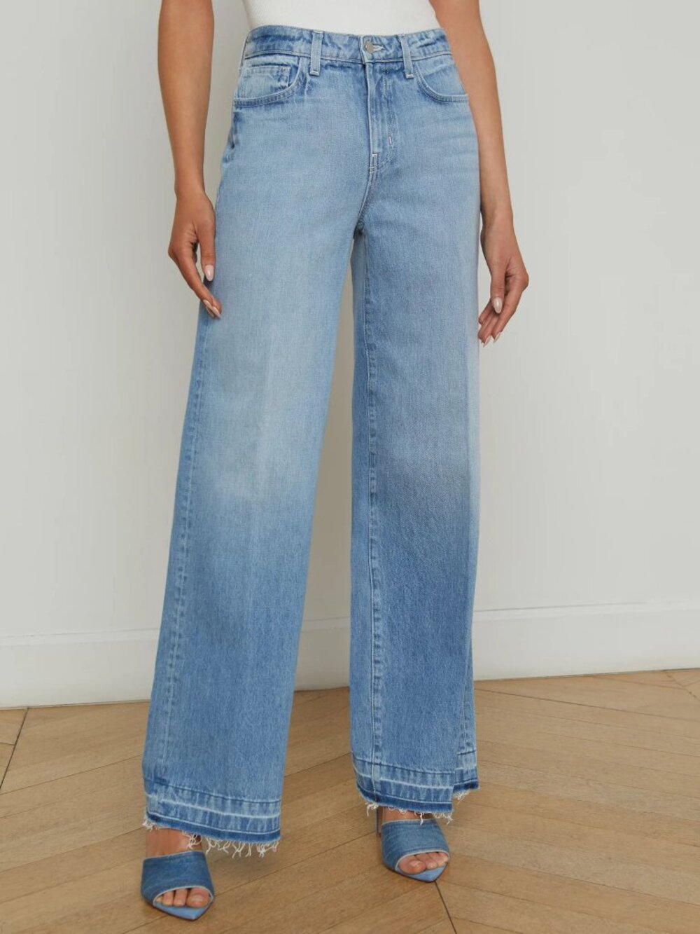 L'agence Scottie Wide Leg Jeans in Zion